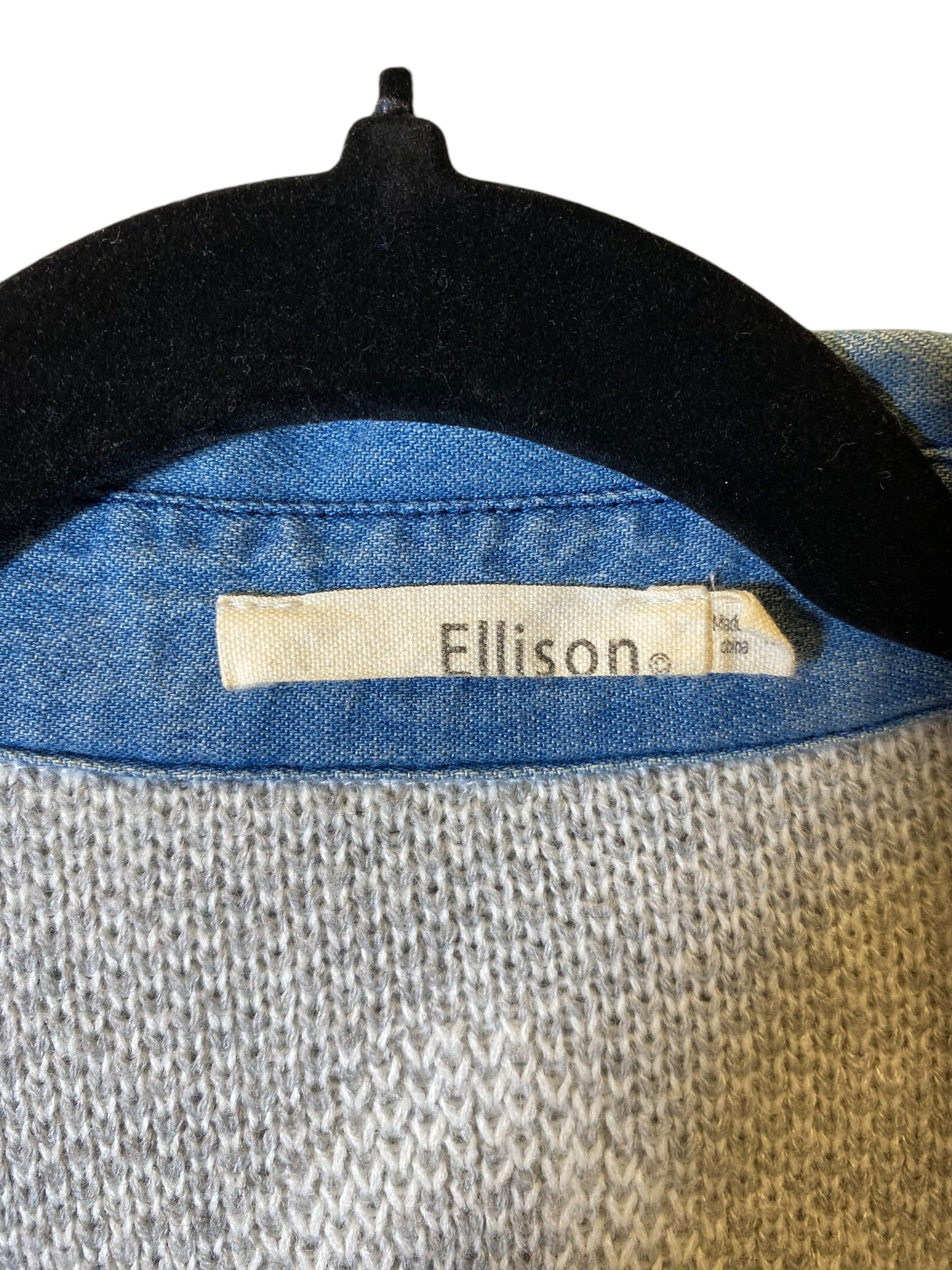 Sweater Cardigan By Ellison In Grey & White, Size: M