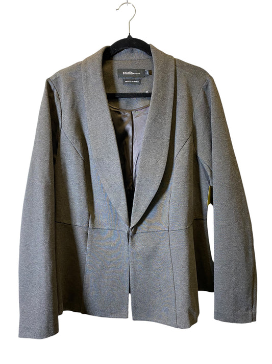 Blazer By Studio In Grey, Size: 2x