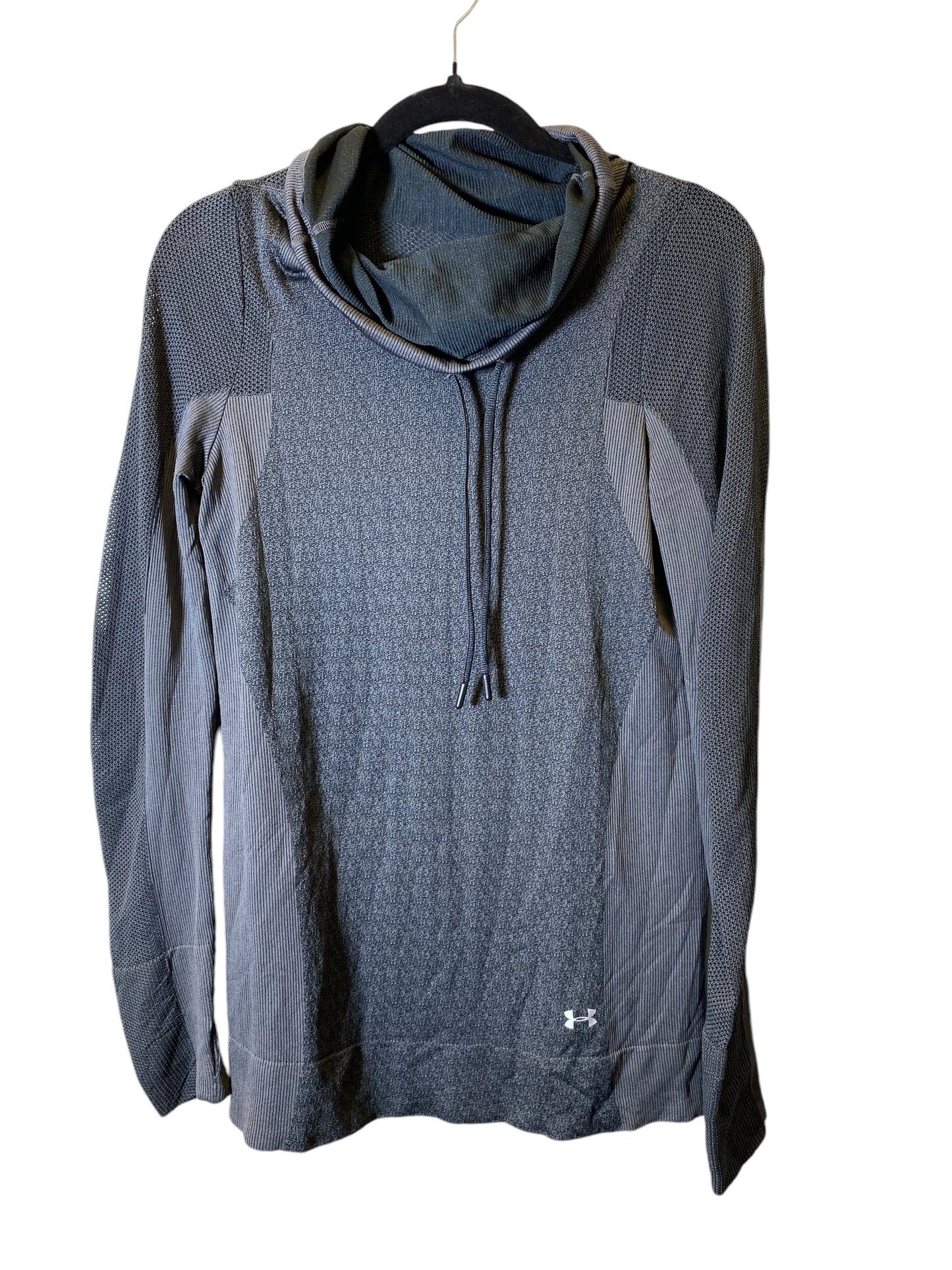 Athletic Sweatshirt Collar By Under Armour In Grey, Size: M