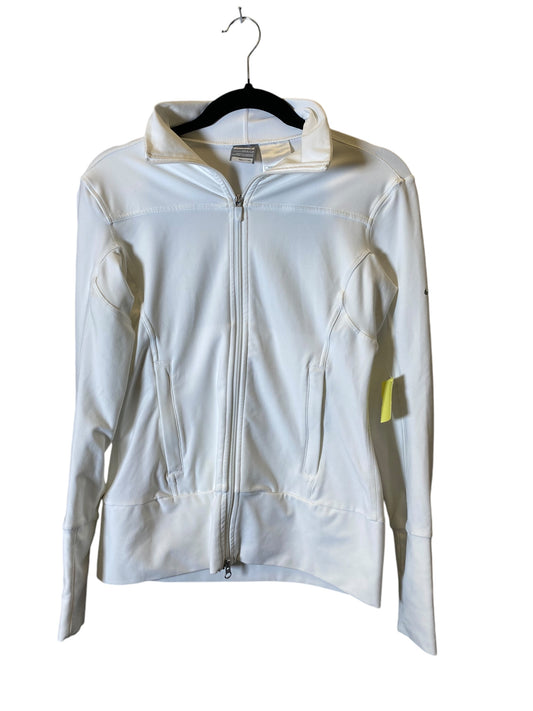 Athletic Jacket By Nike In White, Size: S