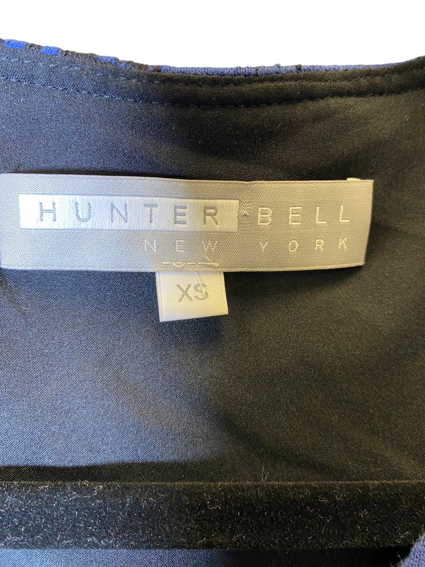 Dress Work By Hunter Bell In Black & Blue, Size: Xs