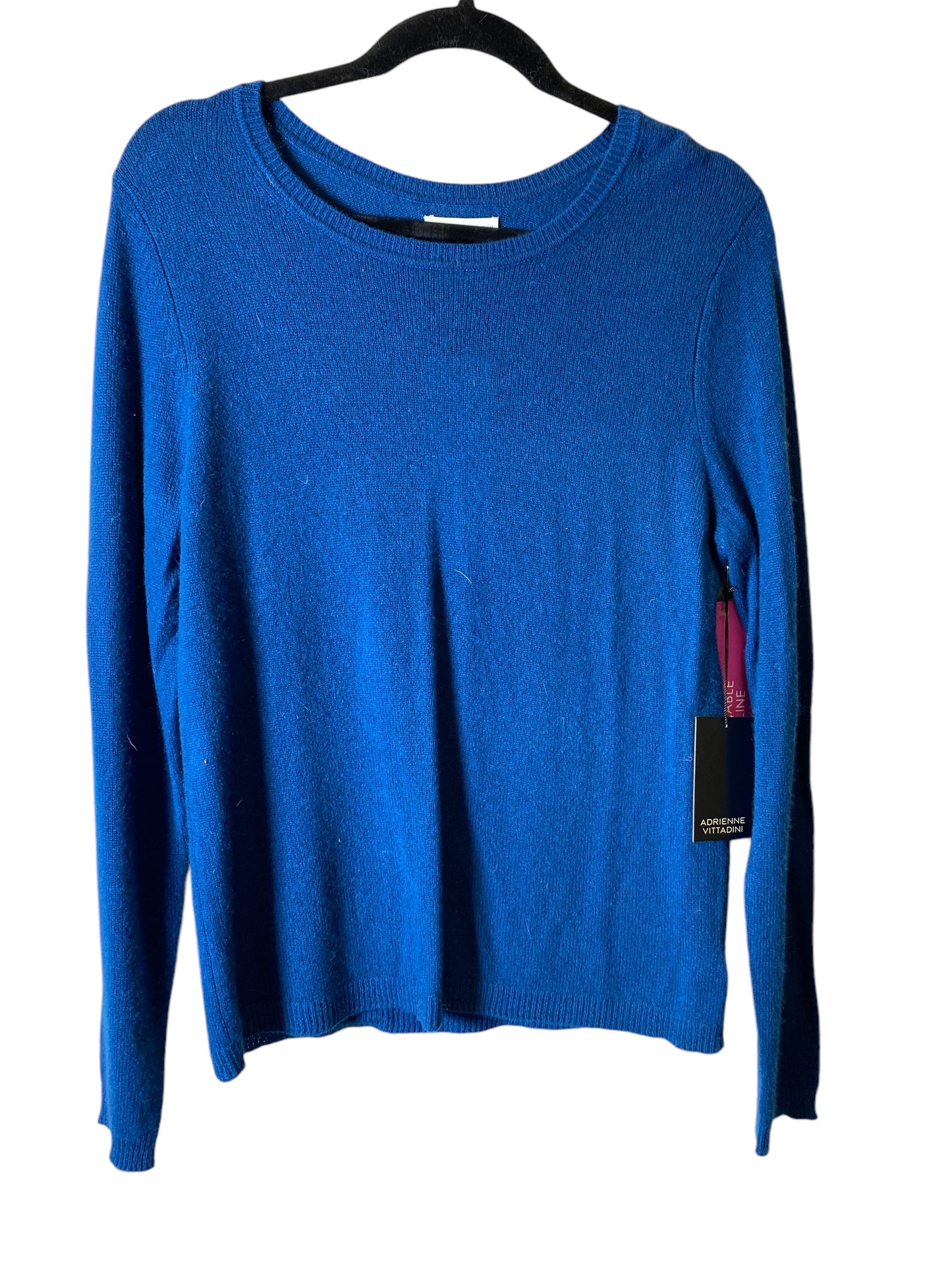 Sweater By Adrienne Vittadini In Blue, Size: L