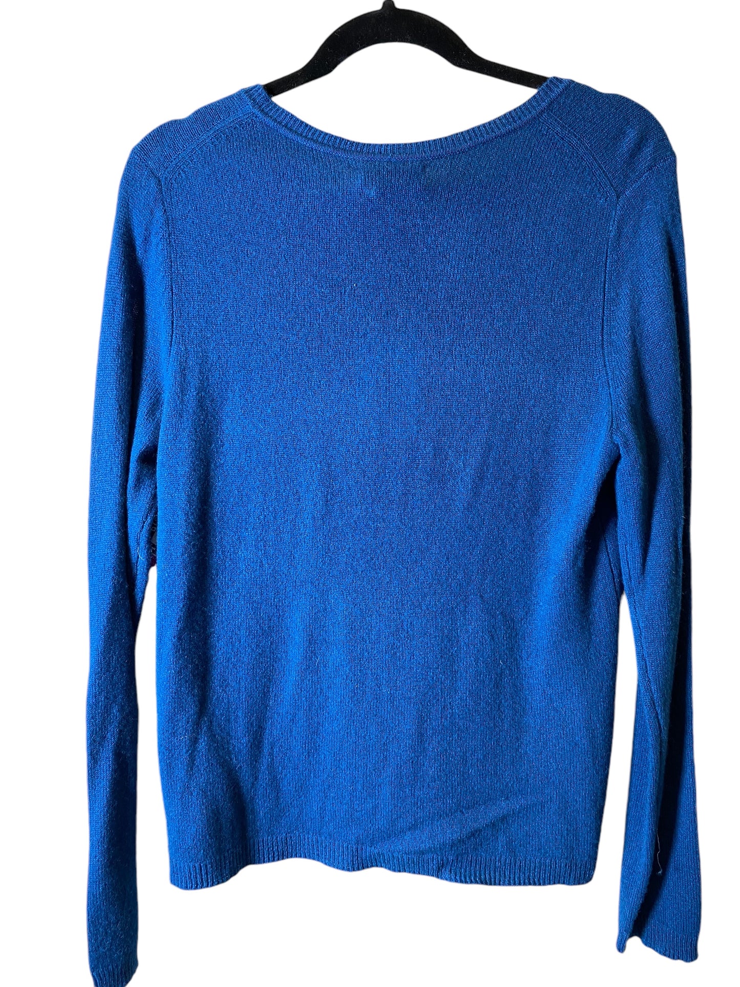 Sweater By Adrienne Vittadini In Blue, Size: L