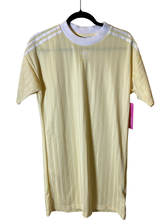 Athletic Dress By Adidas In Yellow, Size: S