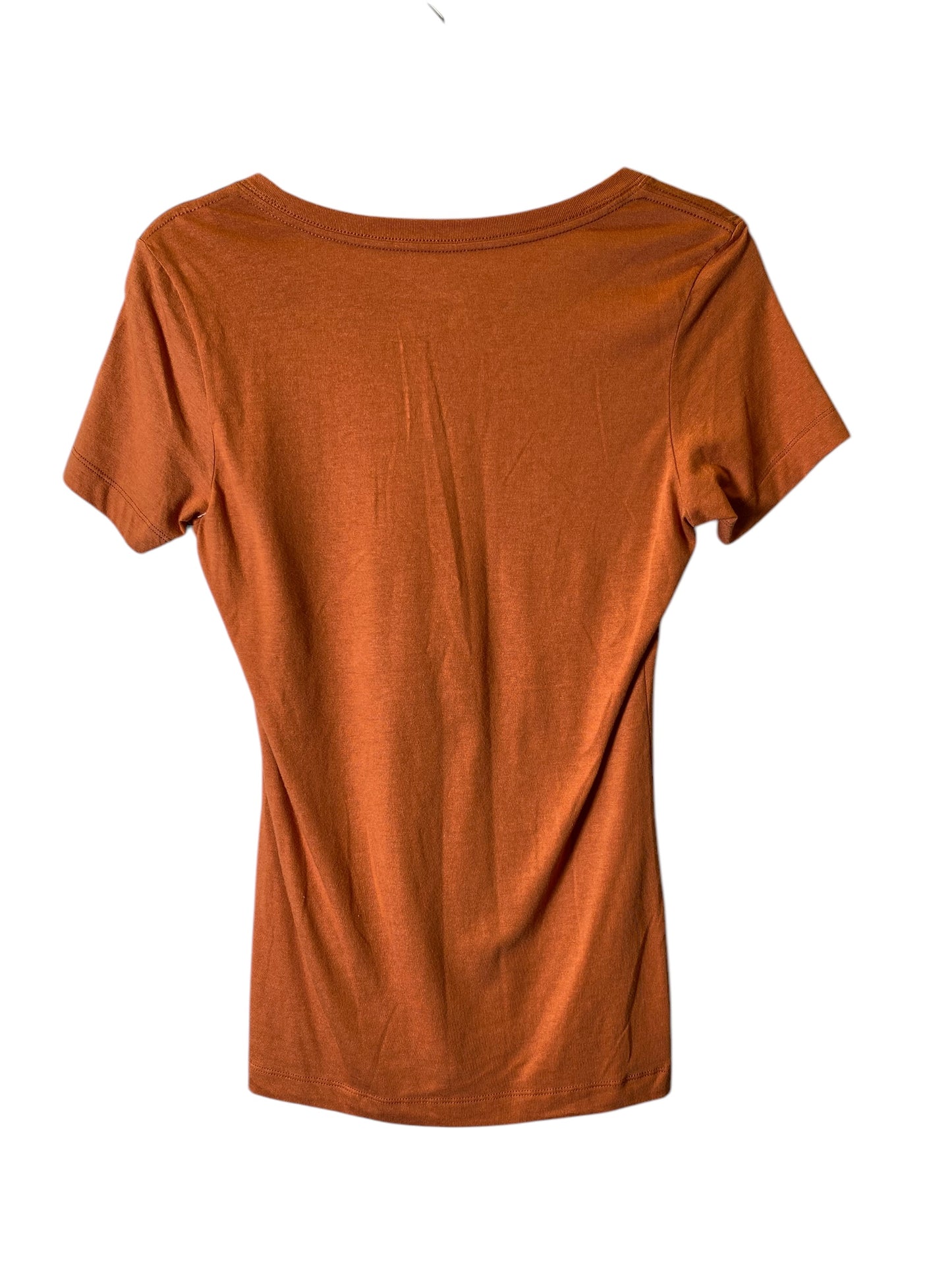 Top Short Sleeve By Nike In Brown, Size: M