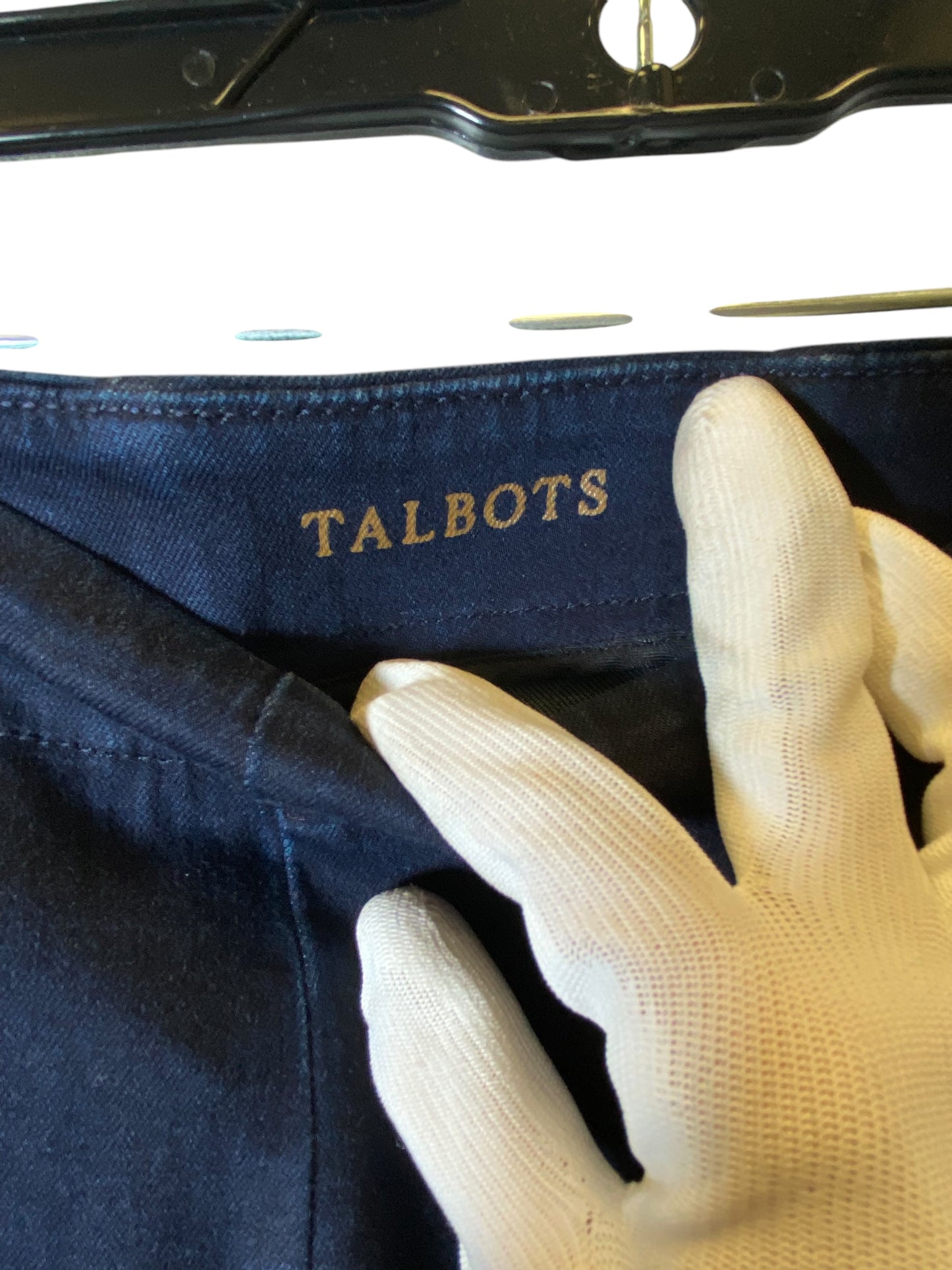 Jeans Straight By Talbots In Blue Denim, Size: 14