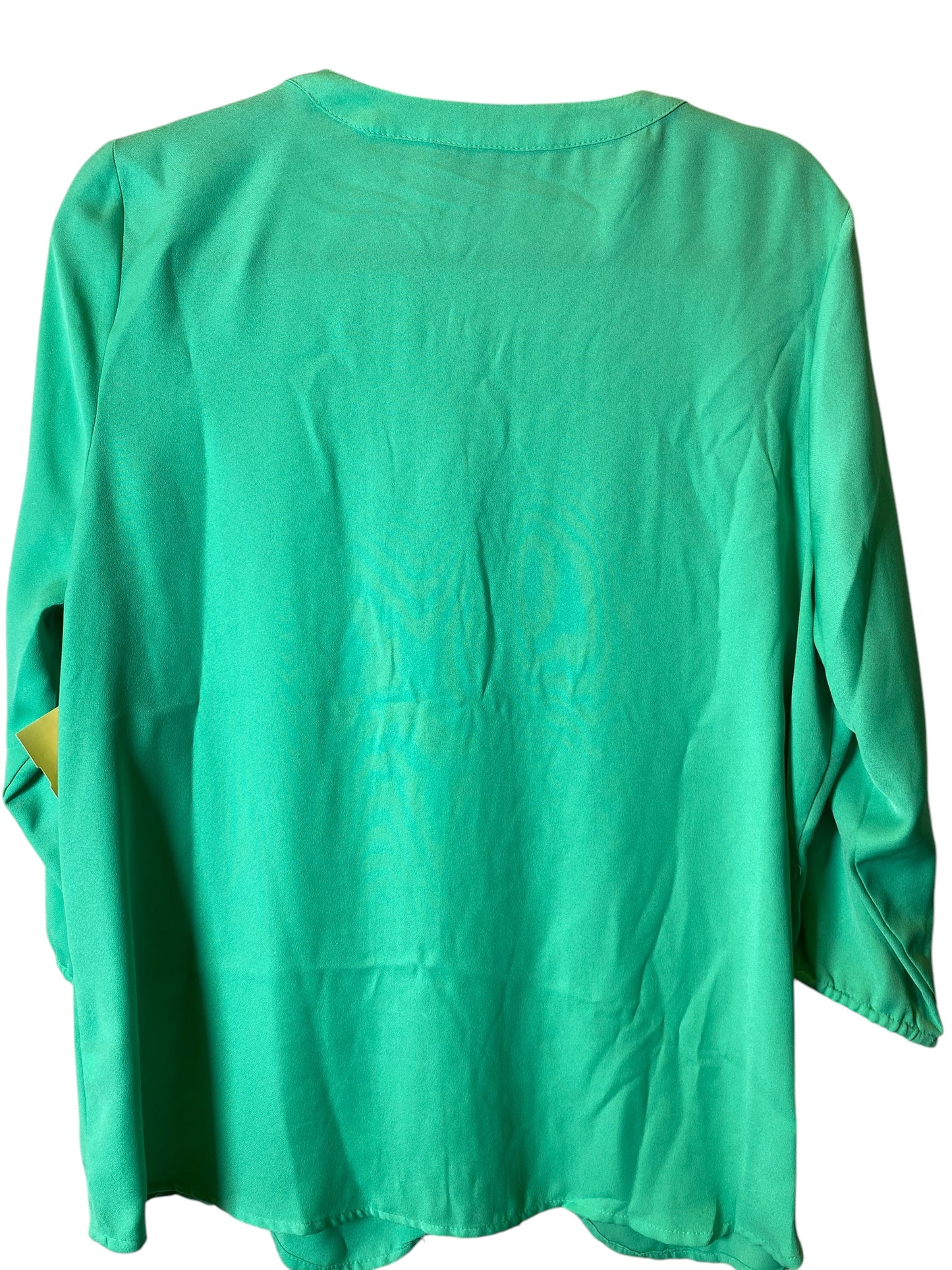 Top Long Sleeve By 212 Collection In Green, Size: Xl