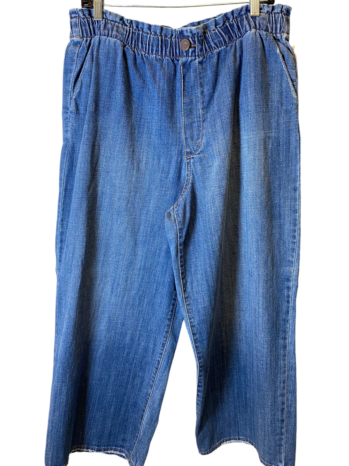 Jeans Wide Leg By Code Blue In Blue Denim, Size: 12