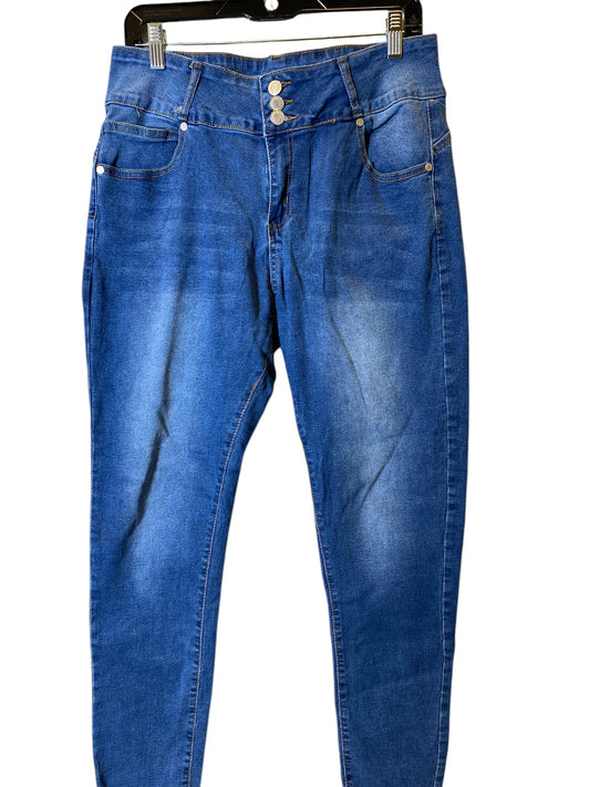 Jeans Straight By Clothes Mentor In Blue Denim, Size: 14