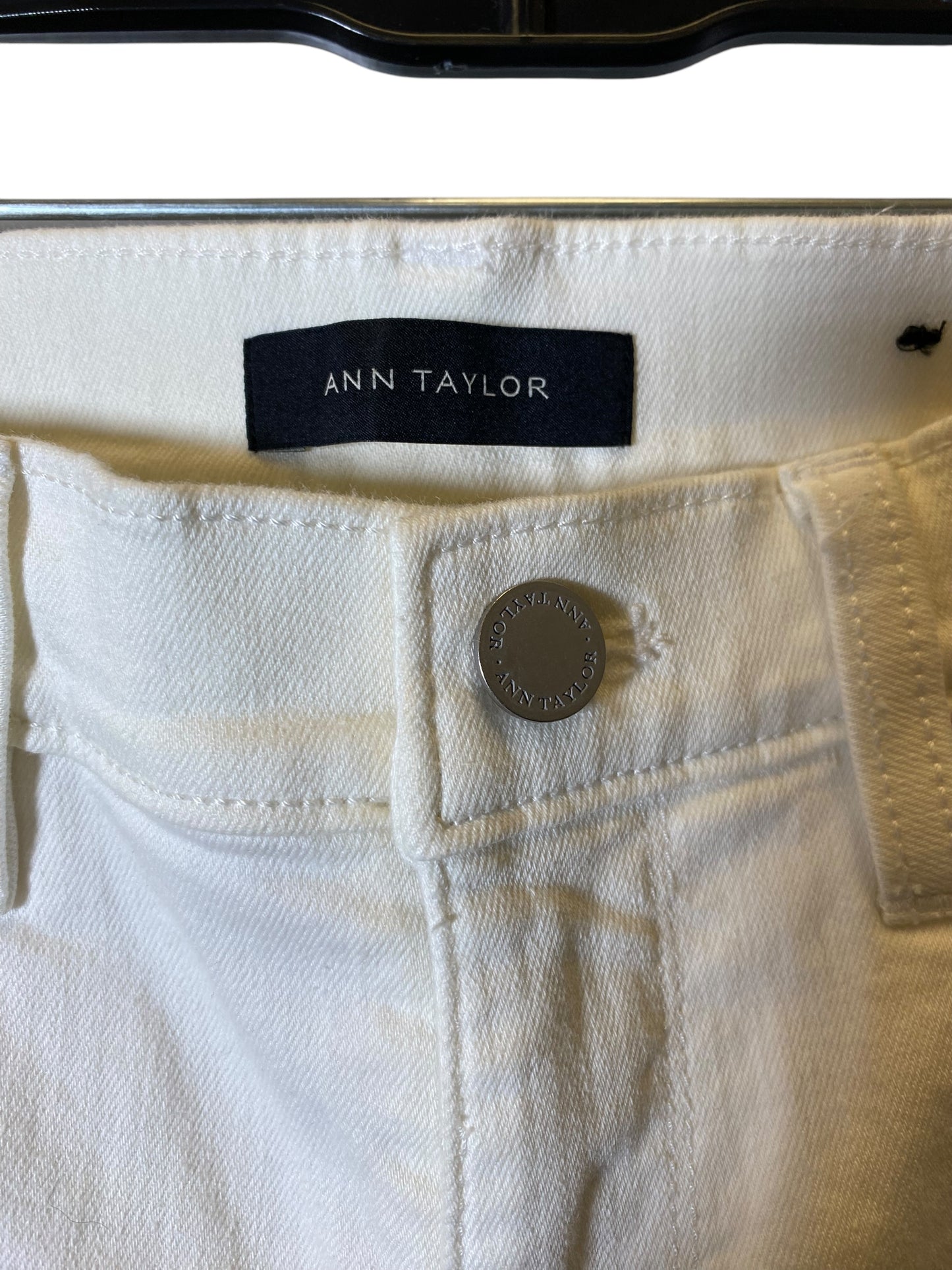 Jeans Skinny By Ann Taylor In White, Size: 2