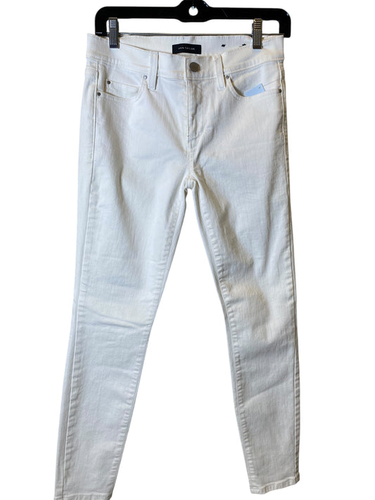 Jeans Skinny By Ann Taylor In White, Size: 2