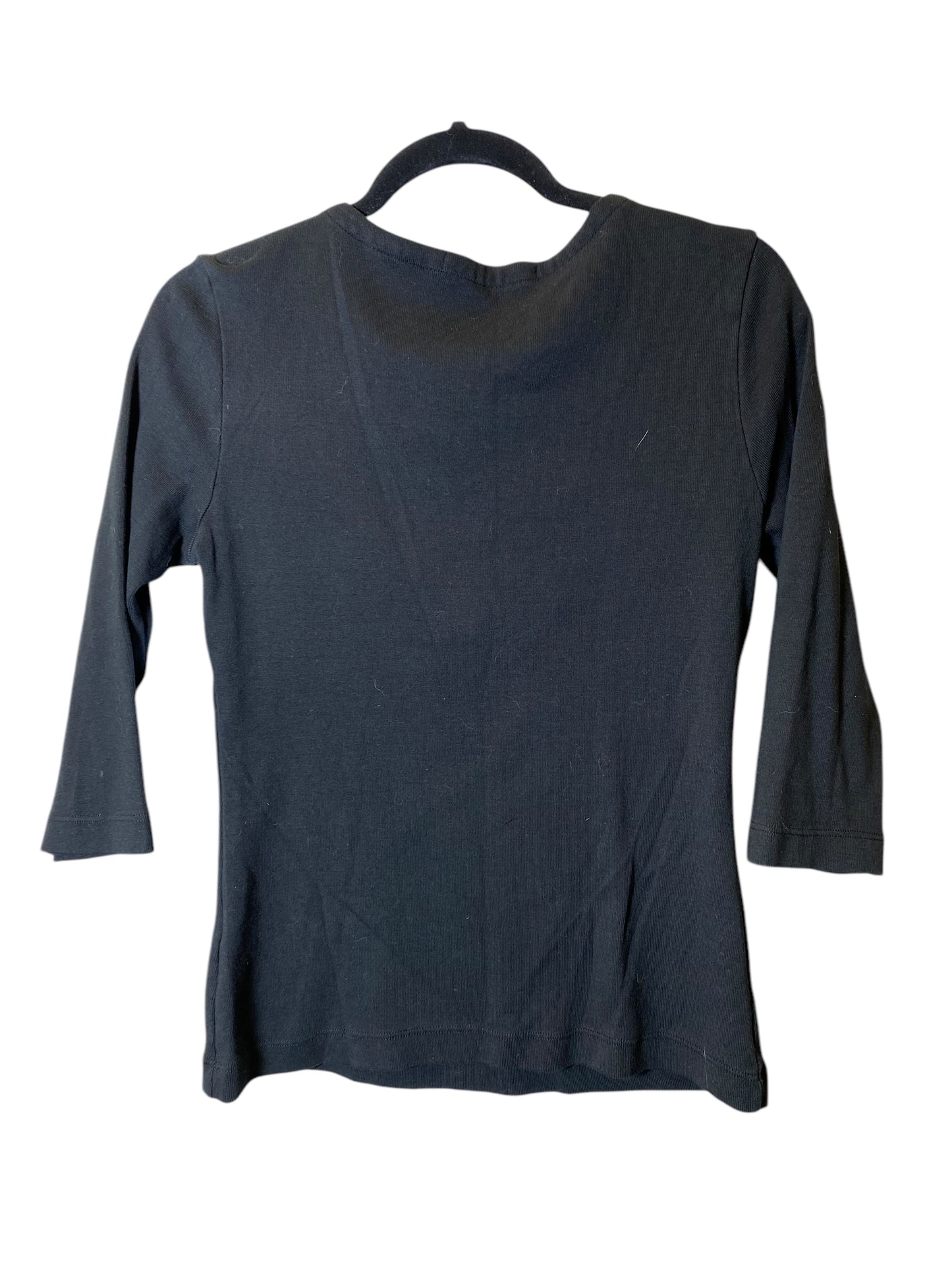 Top Long Sleeve By Clothes Mentor In Black, Size: M