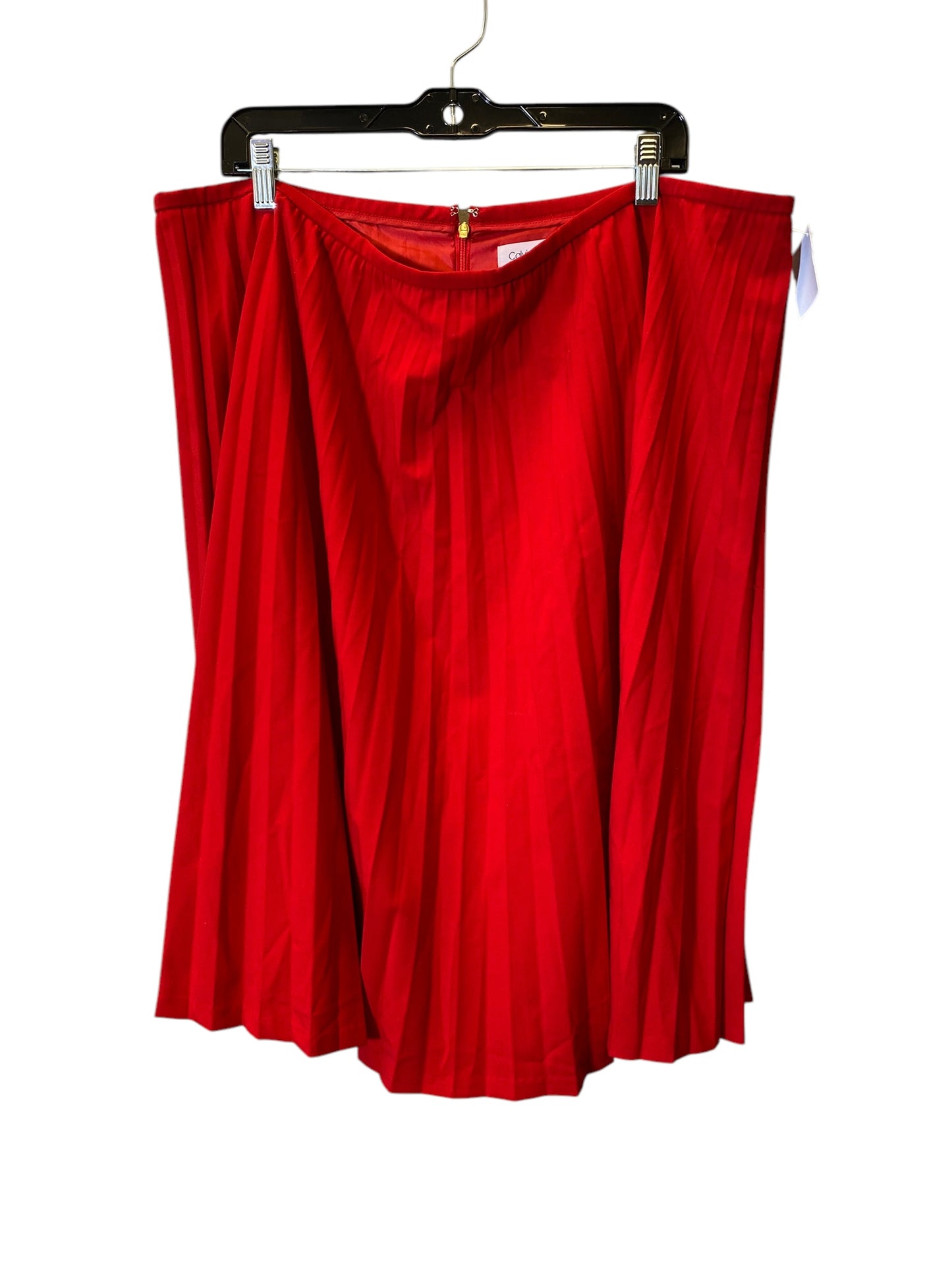 Skirt Mini & Short By Calvin Klein In Red, Size: 20