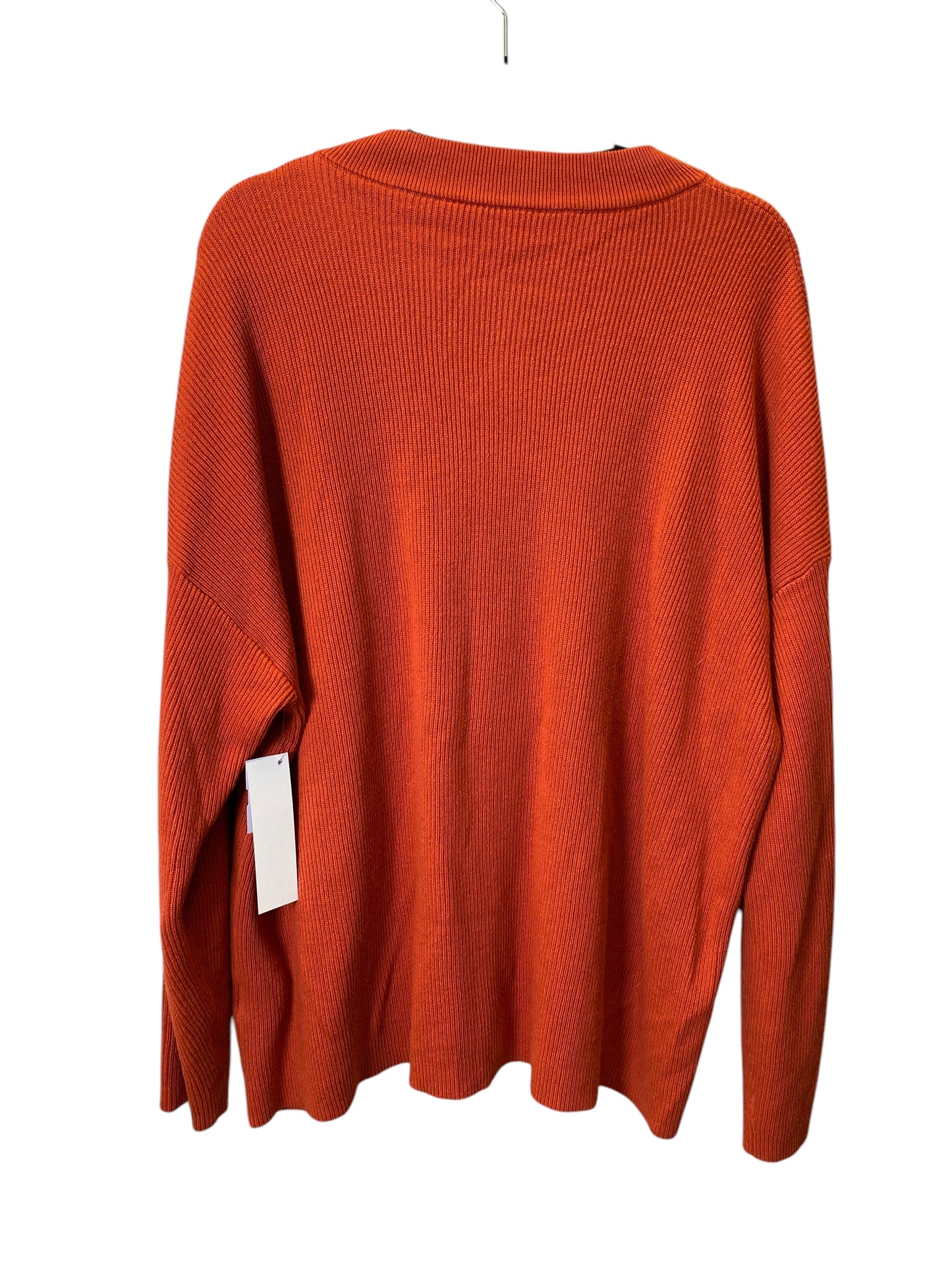 Sweater By Clothes Mentor In Orange, Size: Xl