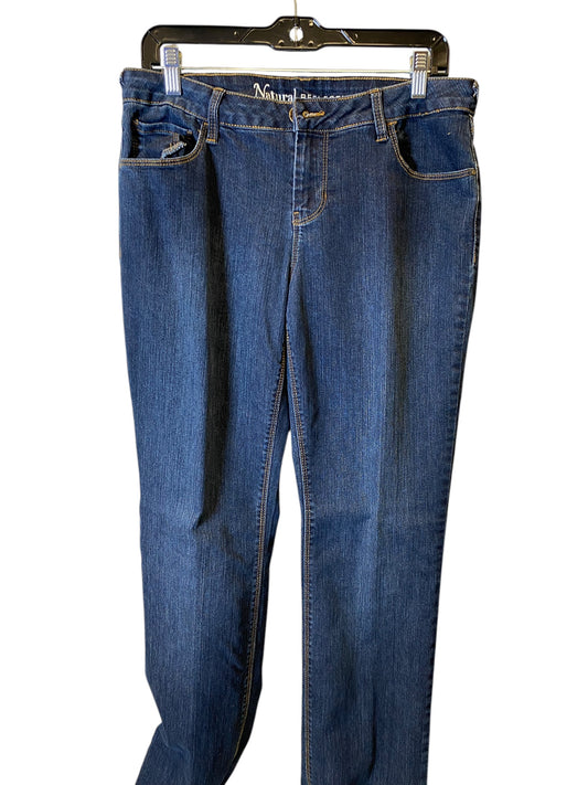 Jeans Straight By Natural Reflections In Blue Denim, Size: 10