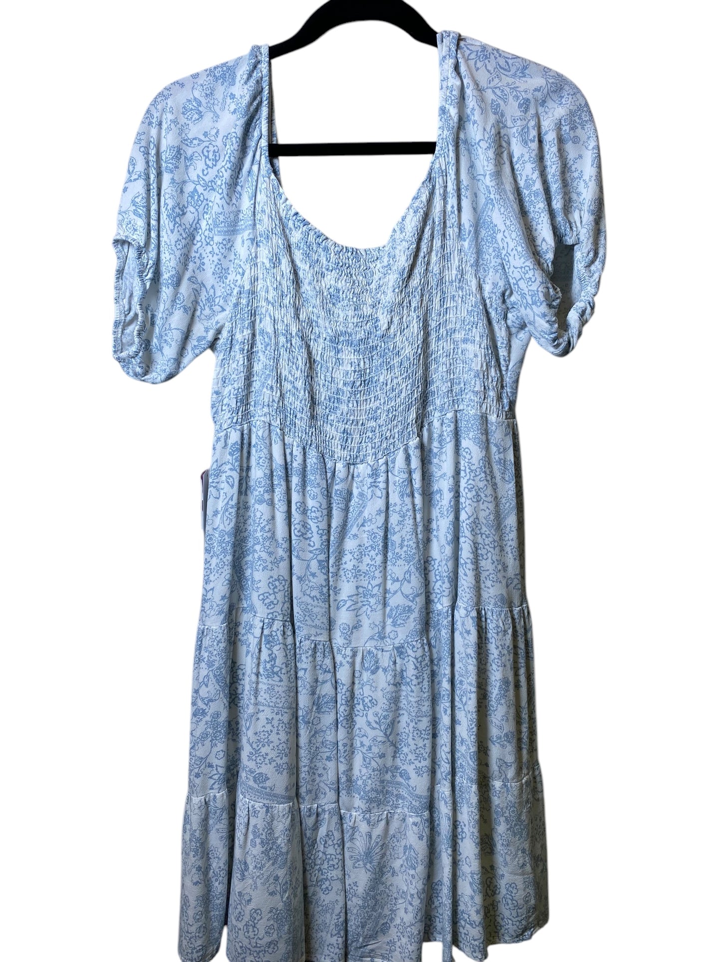 Dress Casual Short By Gilli In Blue & White, Size: L