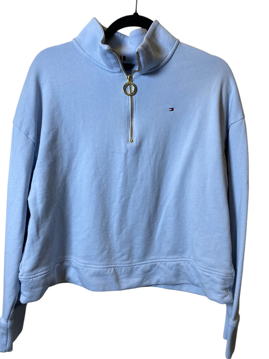 Sweatshirt Collar By Tommy Hilfiger In Aqua, Size: M