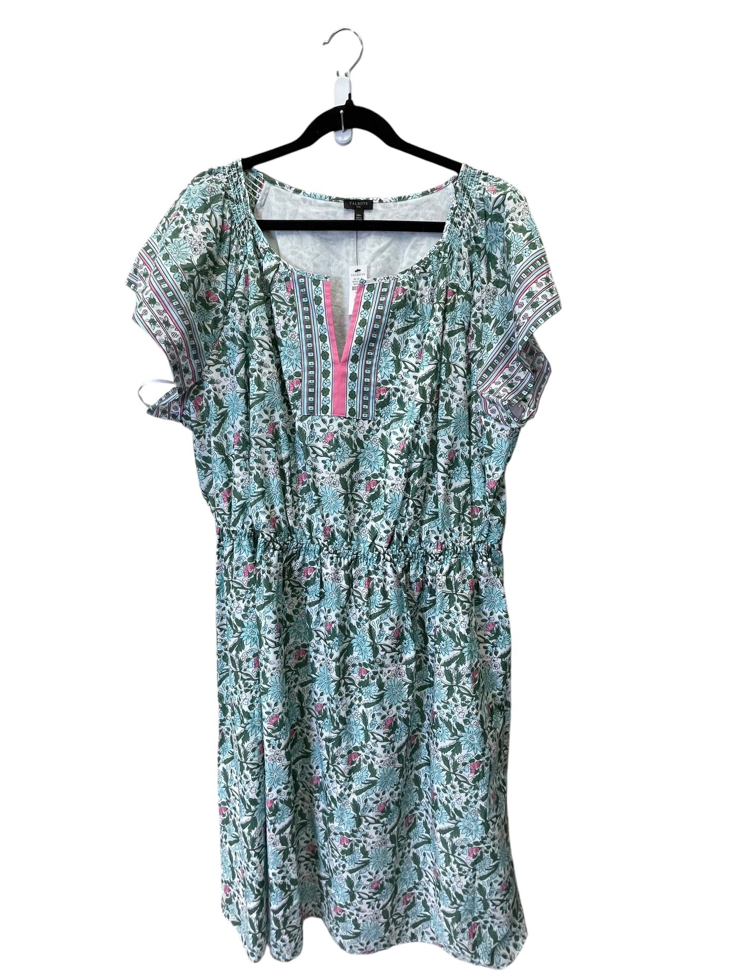 Dress Casual Midi By Talbots In Floral Print, Size: 2x