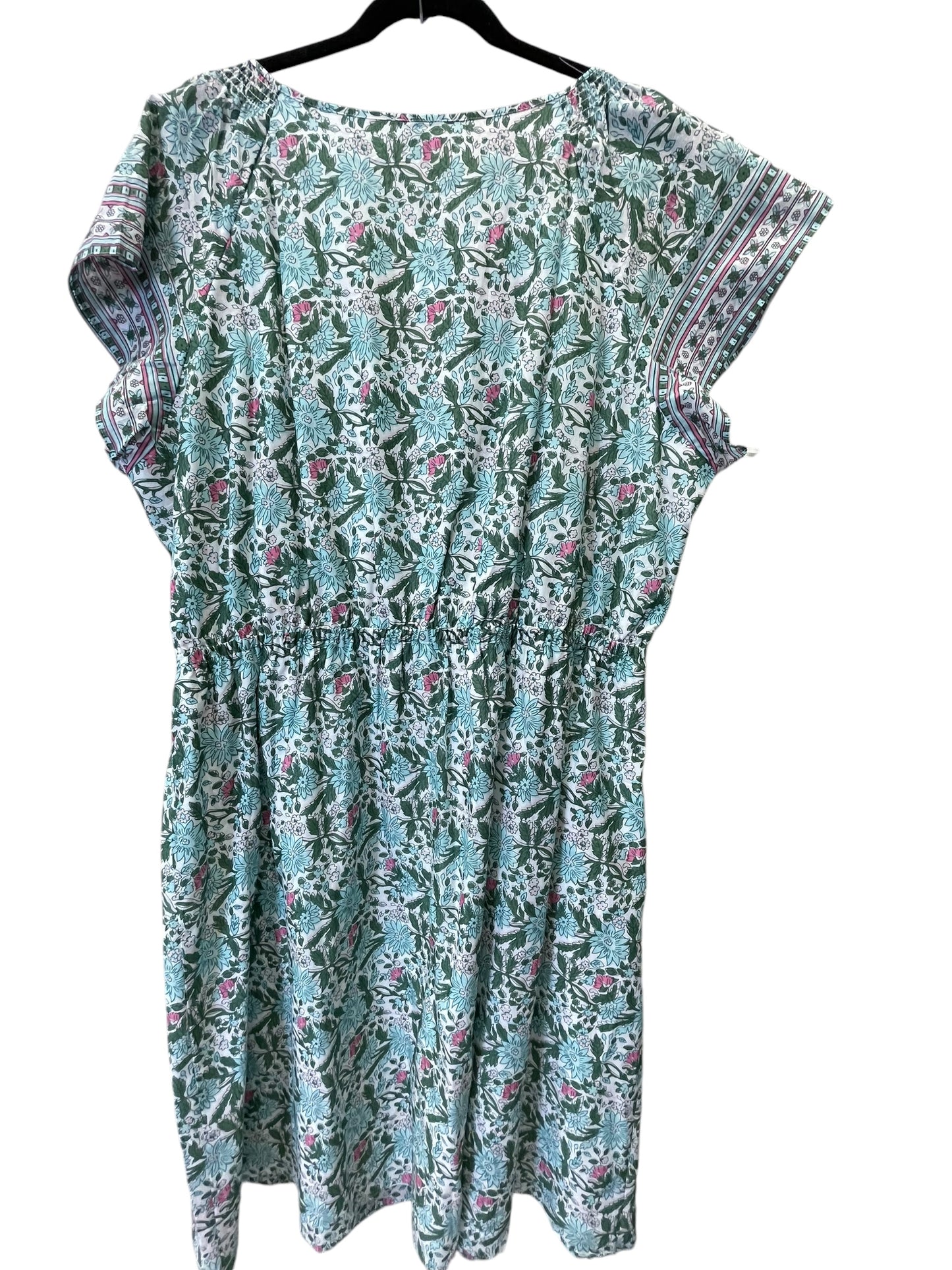 Dress Casual Midi By Talbots In Floral Print, Size: 2x