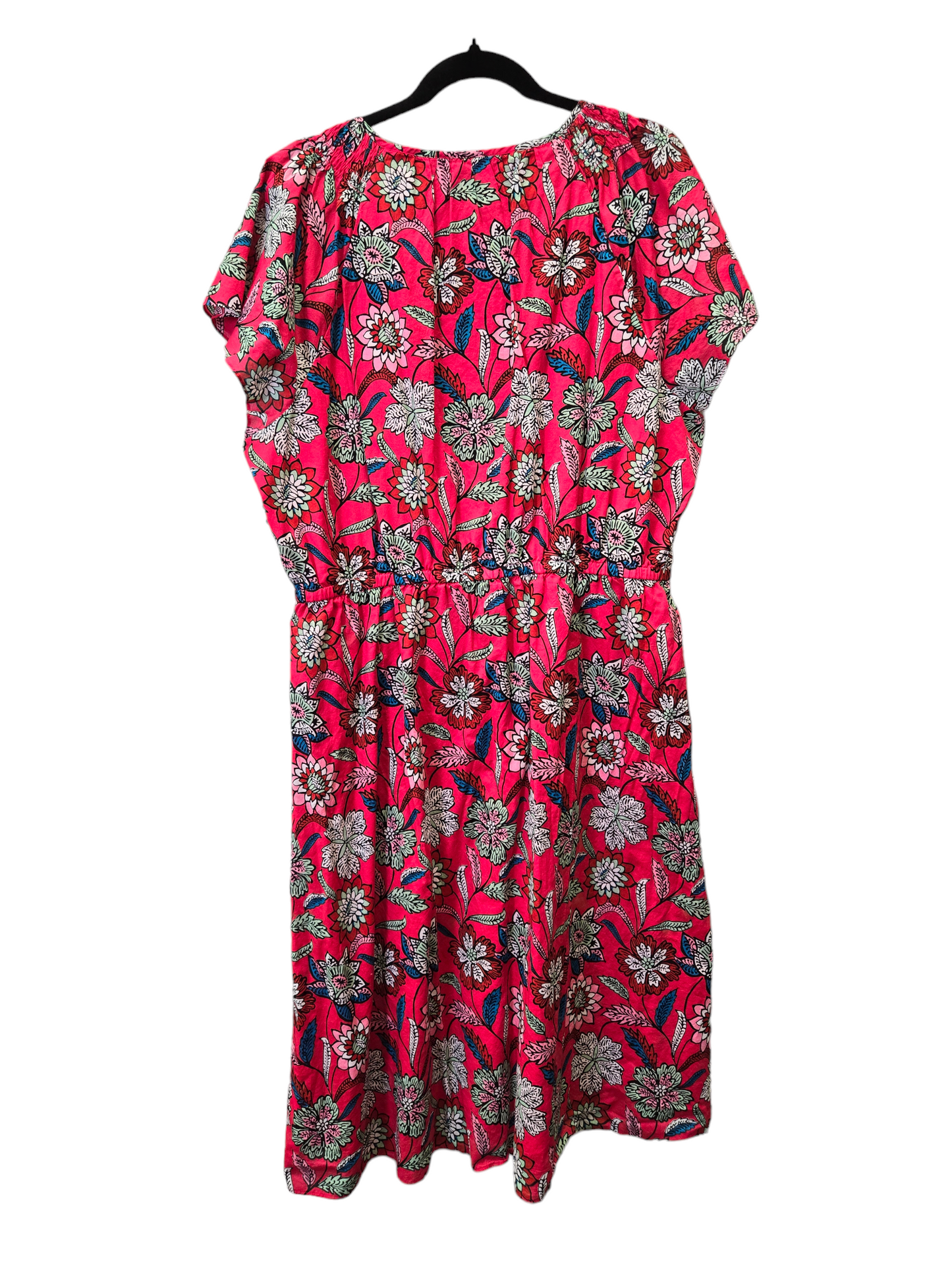 Floral Print Dress Casual Midi Talbots, Size 2x