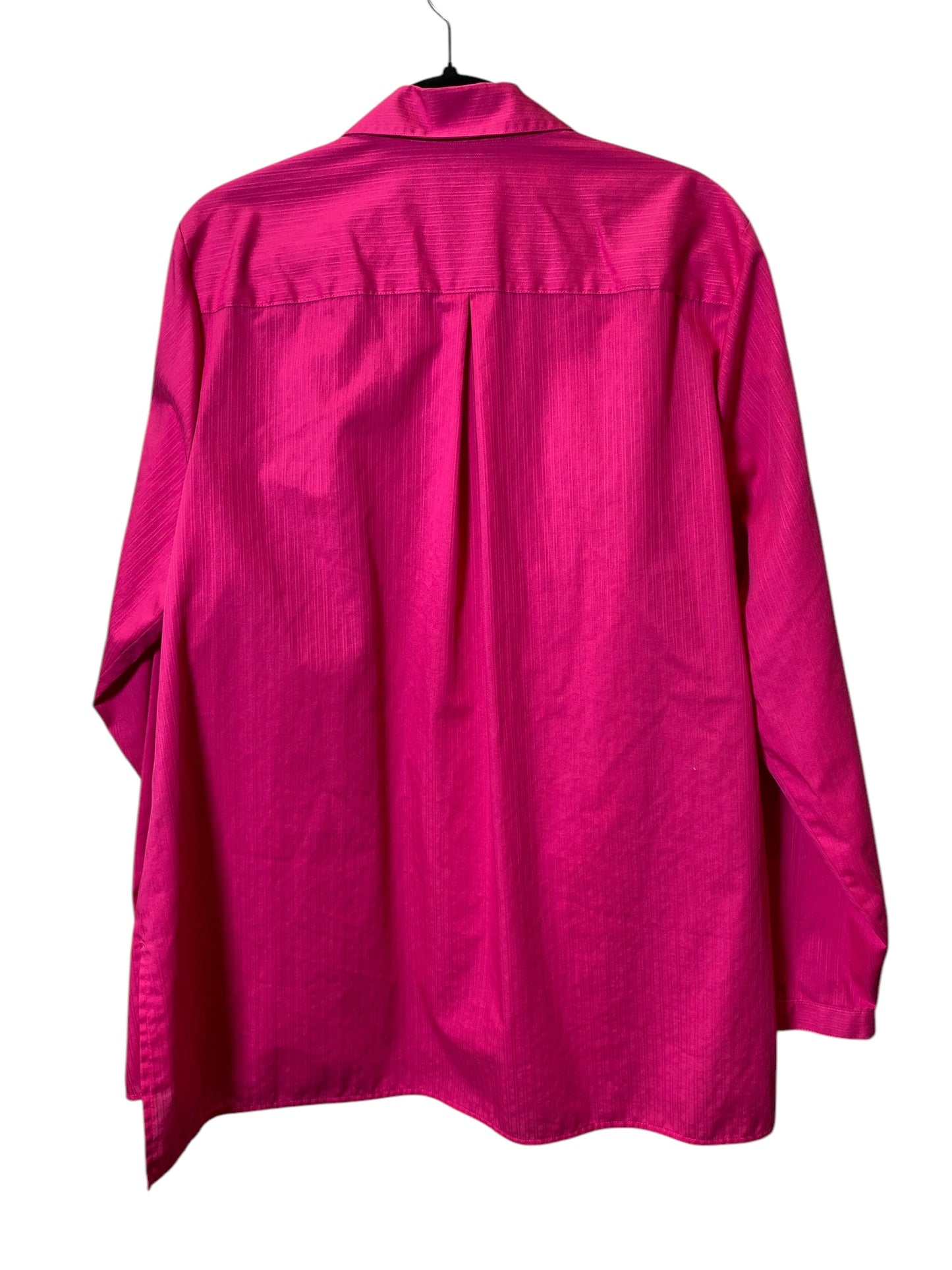 Blouse Long Sleeve By West Bound In Pink, Size: 2x