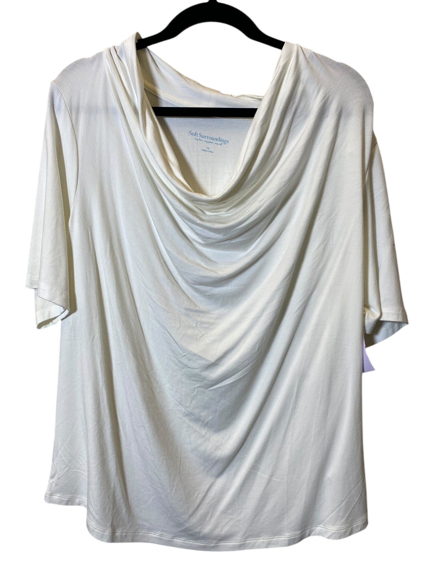 Top Short Sleeve Basic By Soft Surroundings  Size: 1x