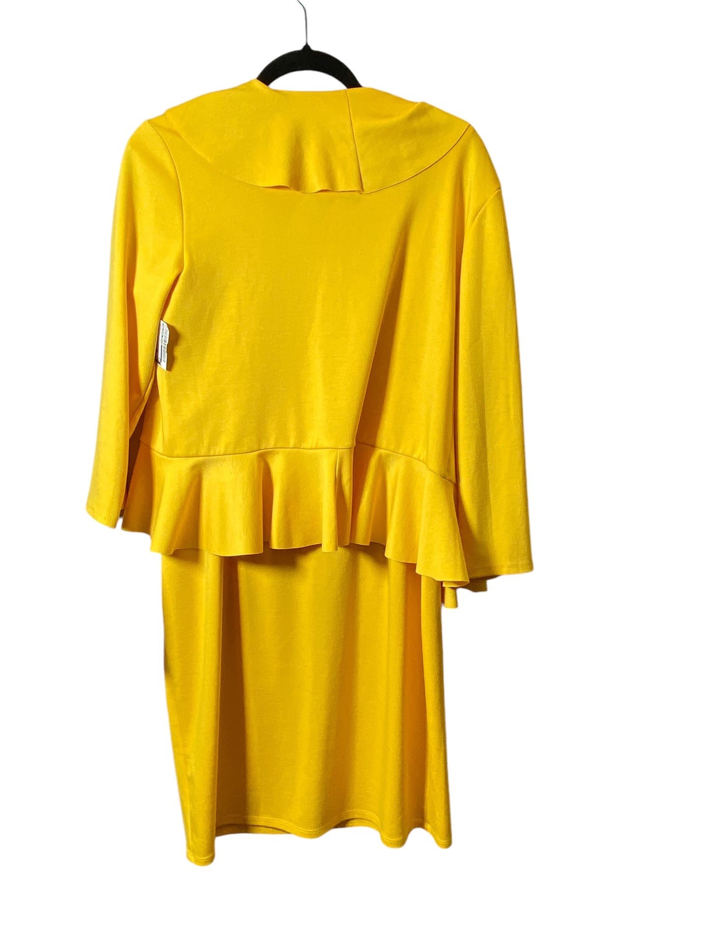 Dress Suit 2pc By Allison Taylor In Yellow, Size: L