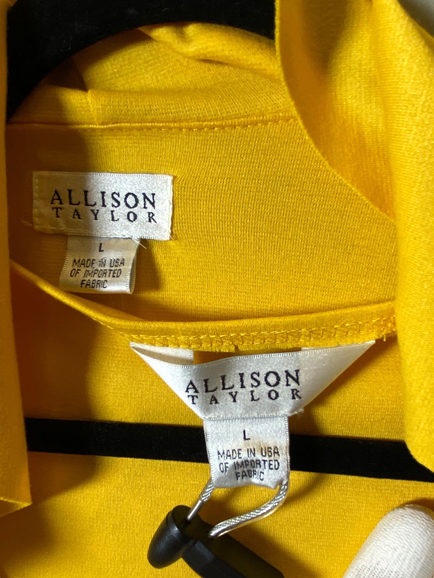 Dress Suit 2pc By Allison Taylor In Yellow, Size: L