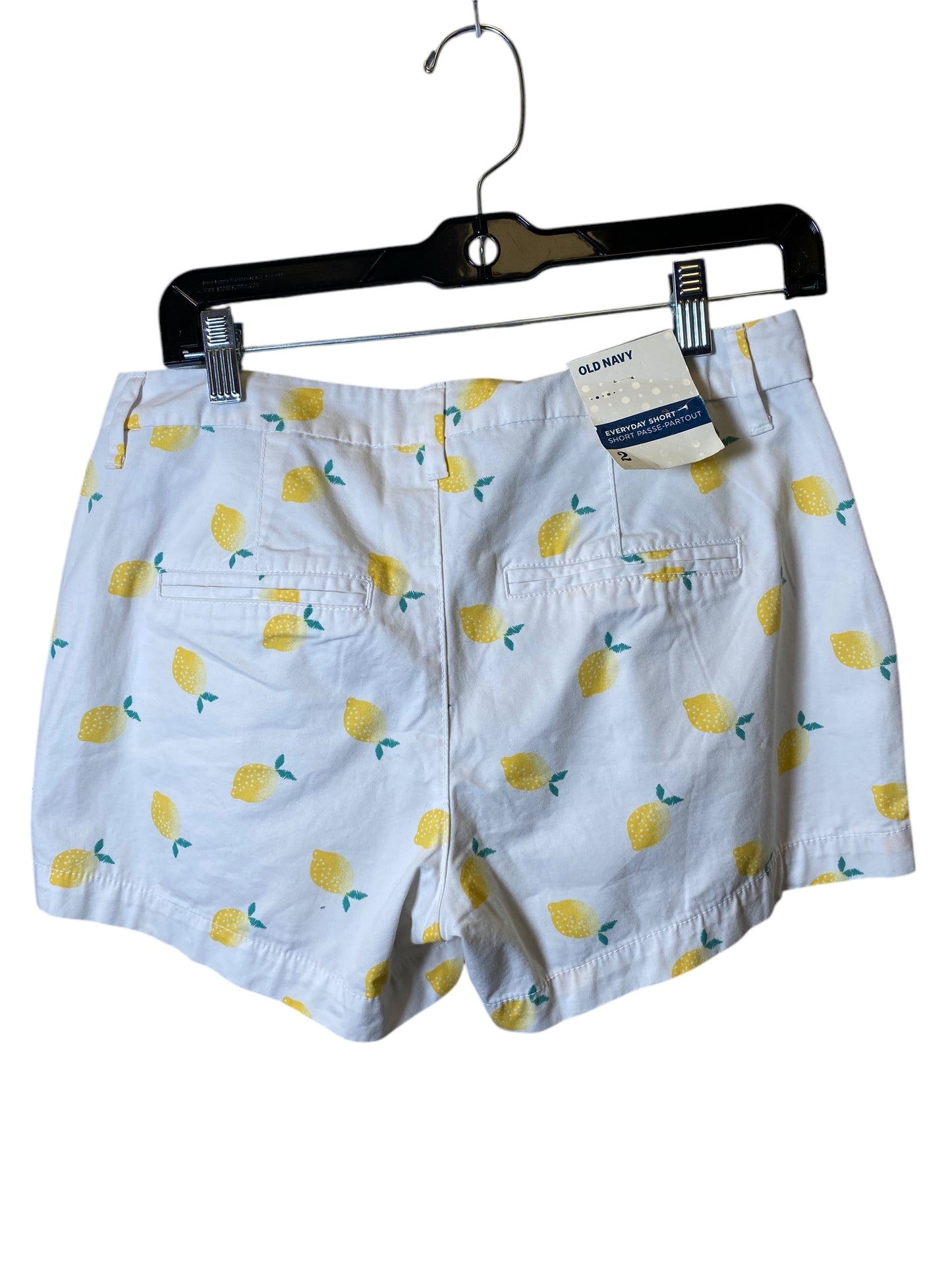 Shorts By Old Navy In White & Yellow, Size: 2