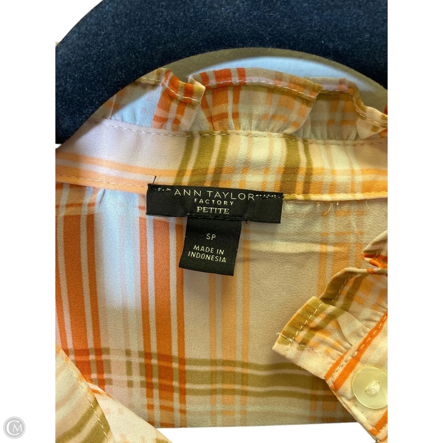 Top Short Sleeve By Ann Taylor In Orange, Size: S