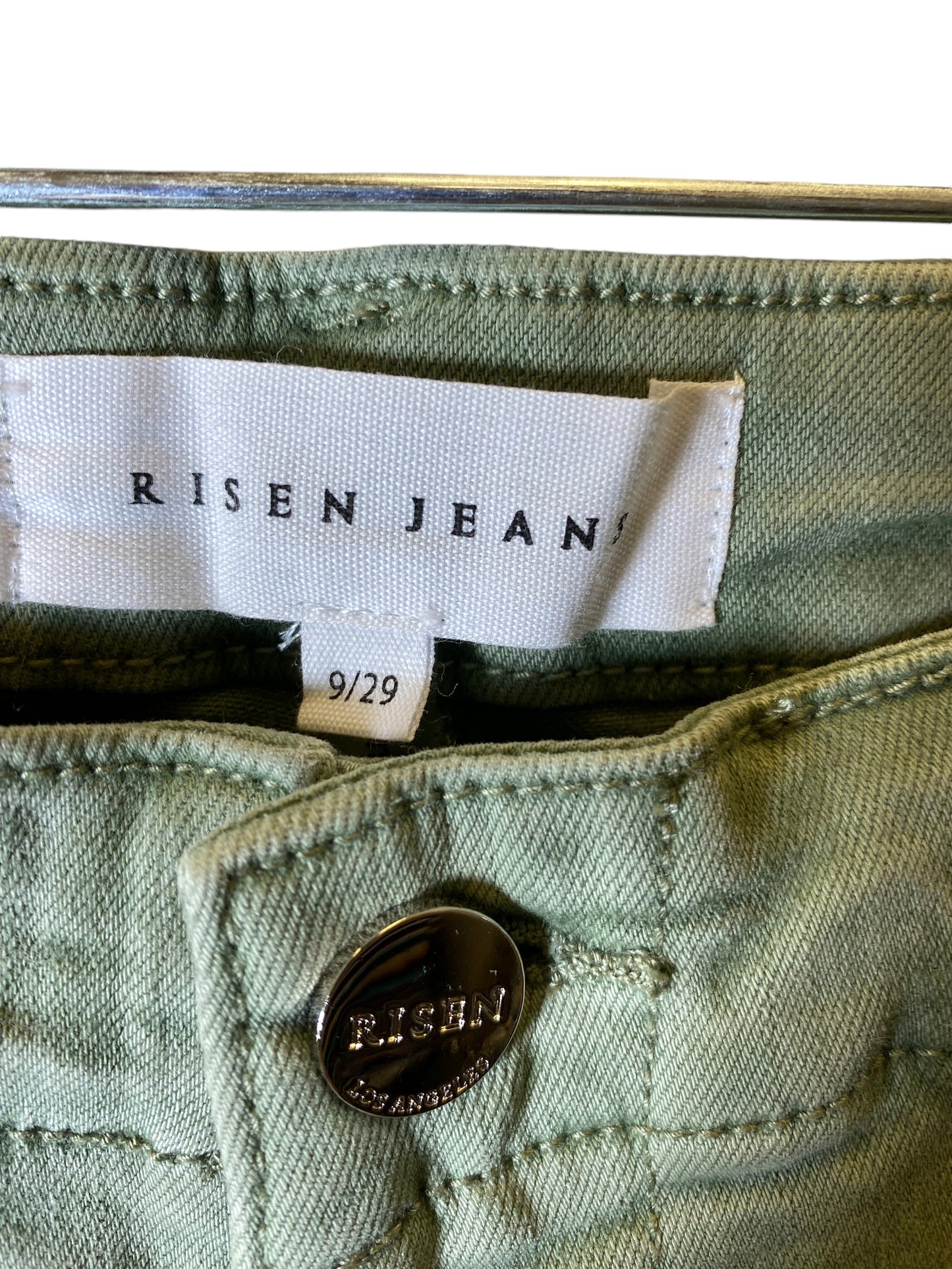 Jeans Straight By Risen In Green, Size: 8