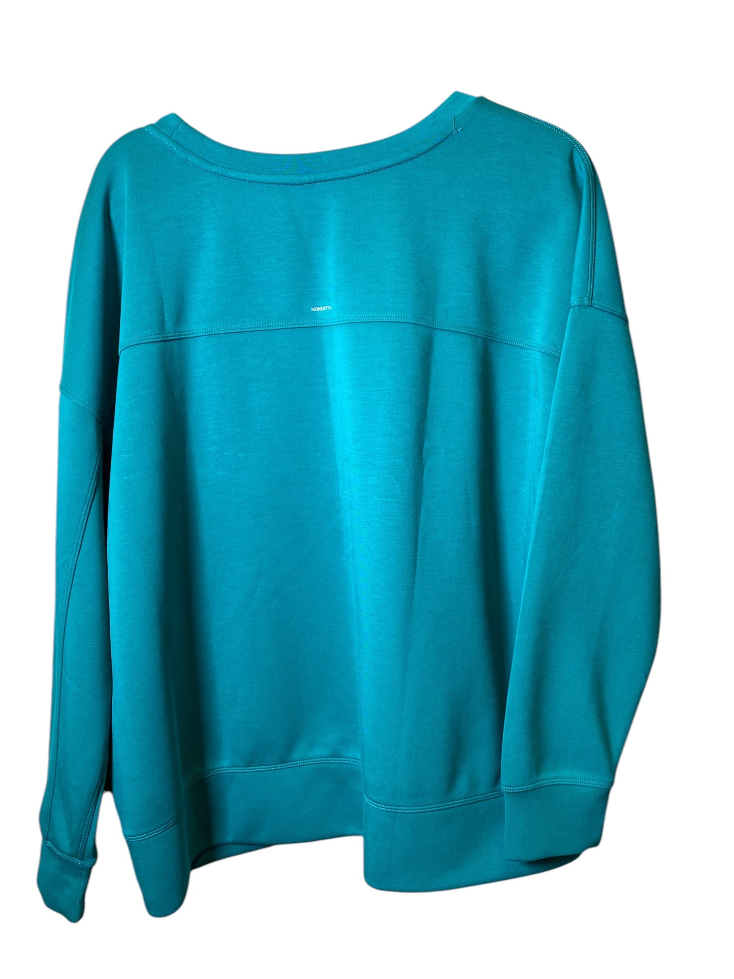 Top Long Sleeve By Mondetta In Teal, Size: Xxl