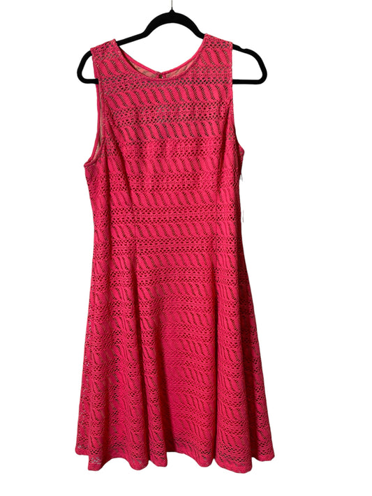 Dress Casual Midi By Maggy London In Pink, Size: Xl