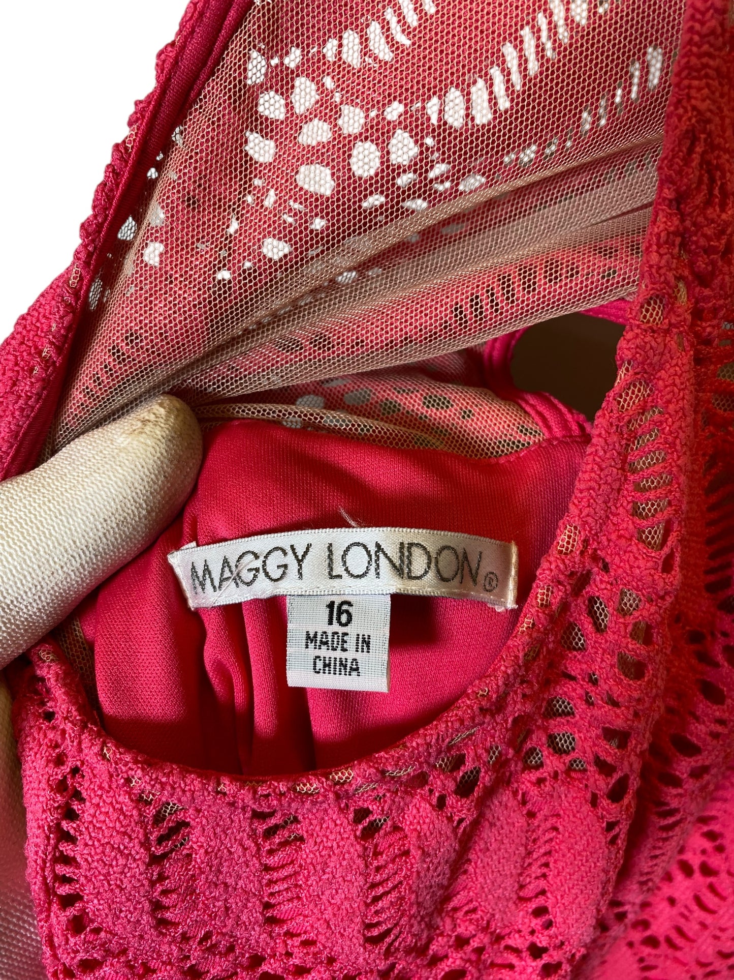 Dress Casual Midi By Maggy London In Pink, Size: Xl