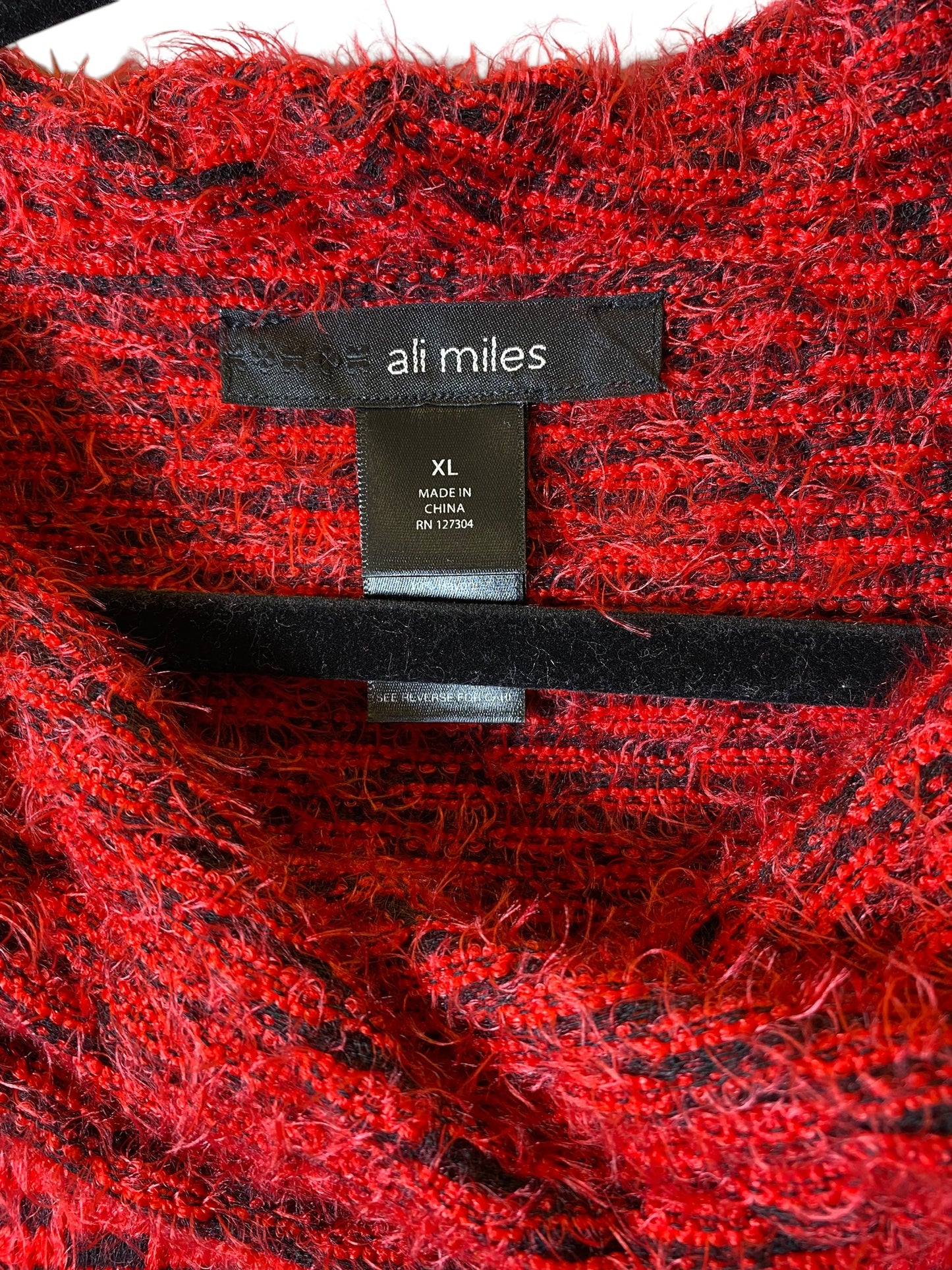 Sweater By Ali Miles In Red, Size: Xl