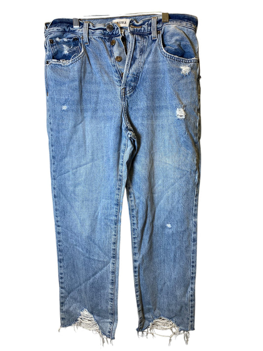 Jeans Straight By Pistola In Blue Denim, Size: 8