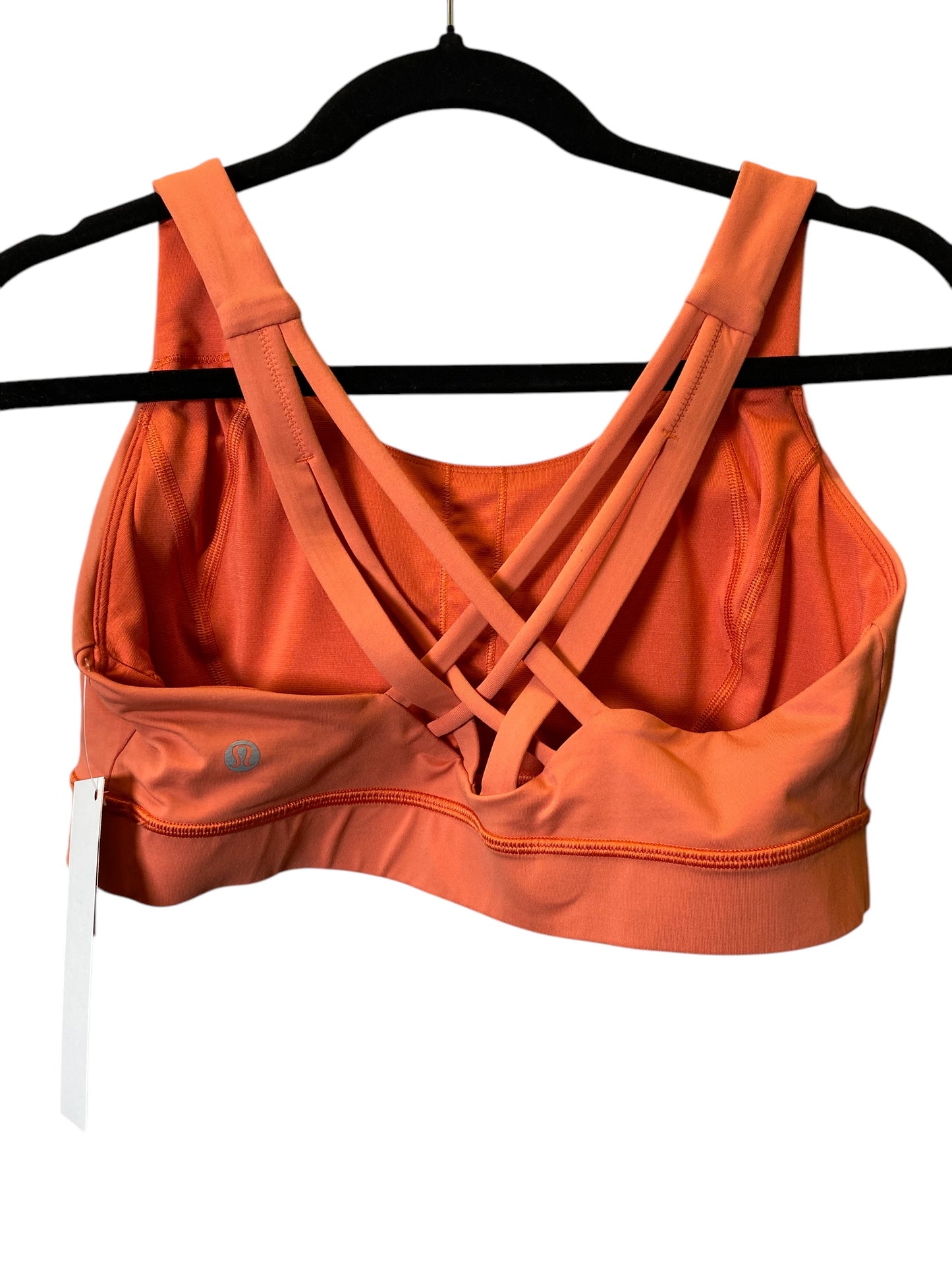 Athletic Bra By Lululemon In Orange, Size: L