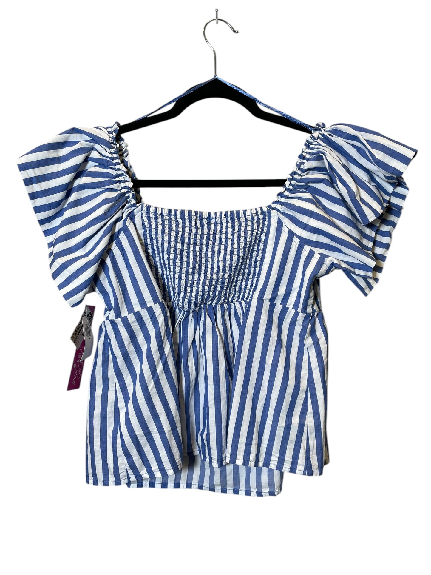 Top Short Sleeve By Old Navy In Striped Pattern, Size: M