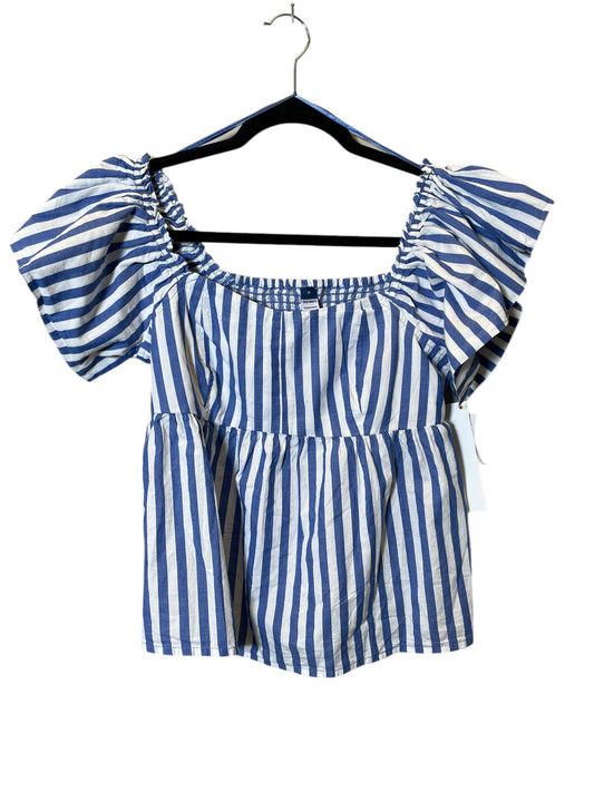 Top Short Sleeve By Old Navy In Striped Pattern, Size: M