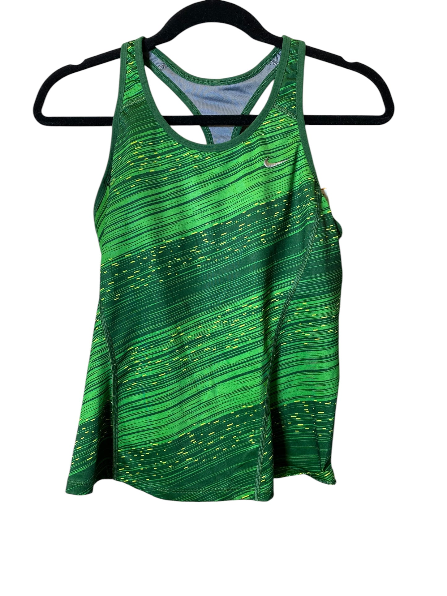 Athletic Tank Top By Nike In Striped Pattern, Size: L