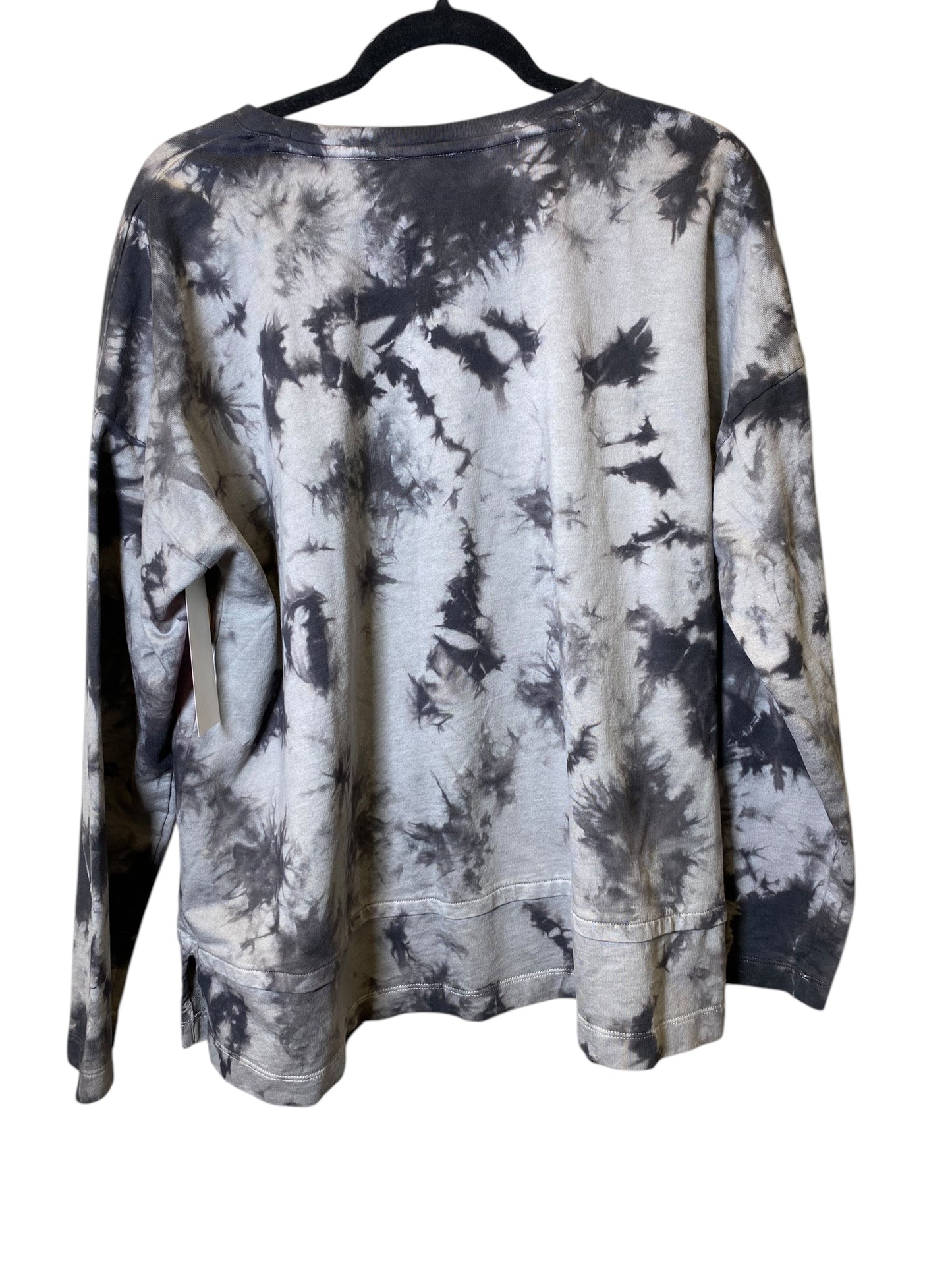 Athletic Sweatshirt Crewneck By J. Jill In Tie Dye Print, Size: L