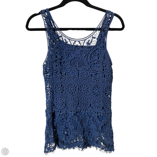 Top Sleeveless By Cmc In Blue, Size: S