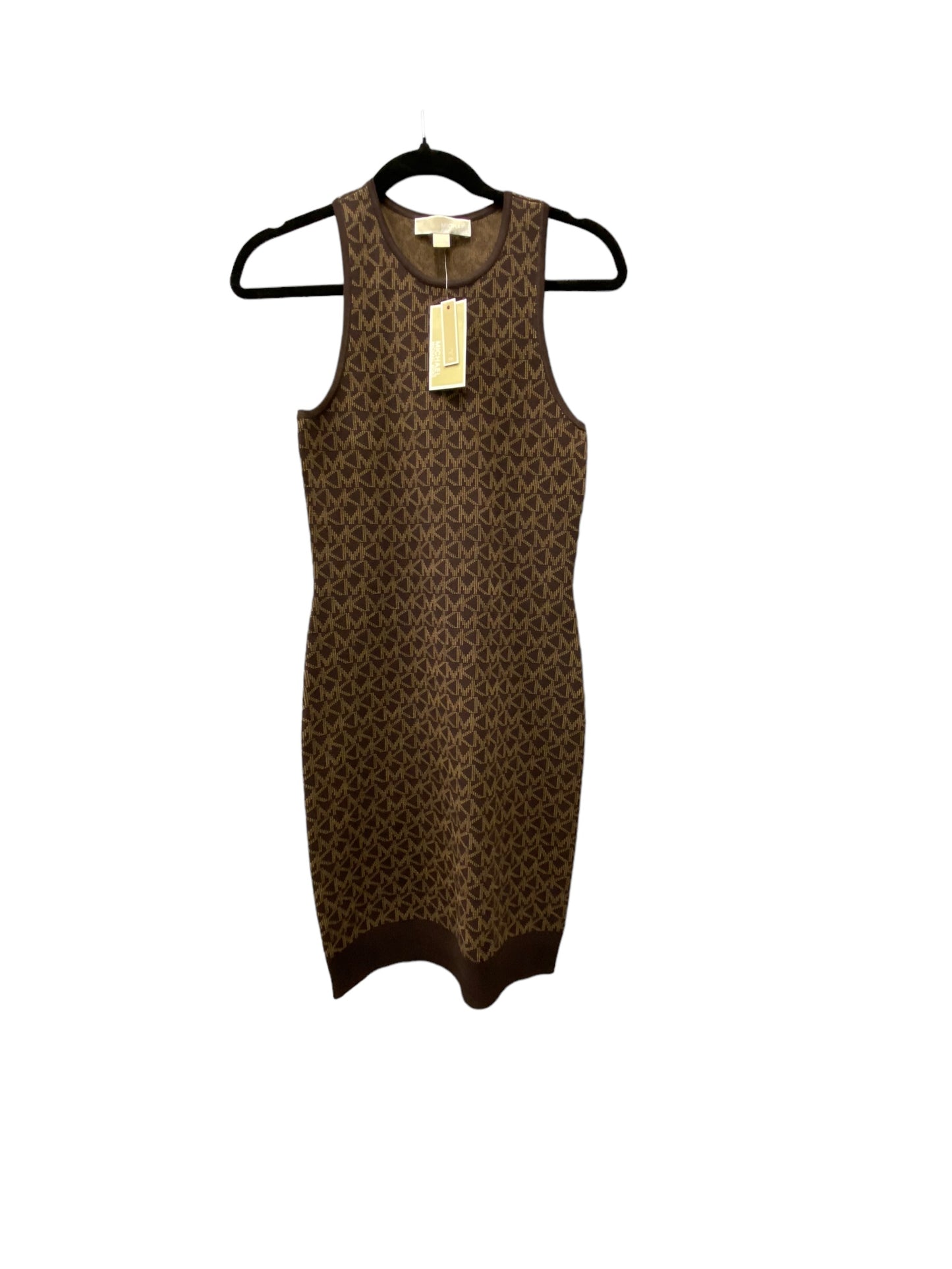 Dress Casual Short By Michael Kors In Brown & Cream, Size: S