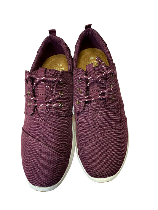 Shoes Athletic By Toms In Purple, Size: 8