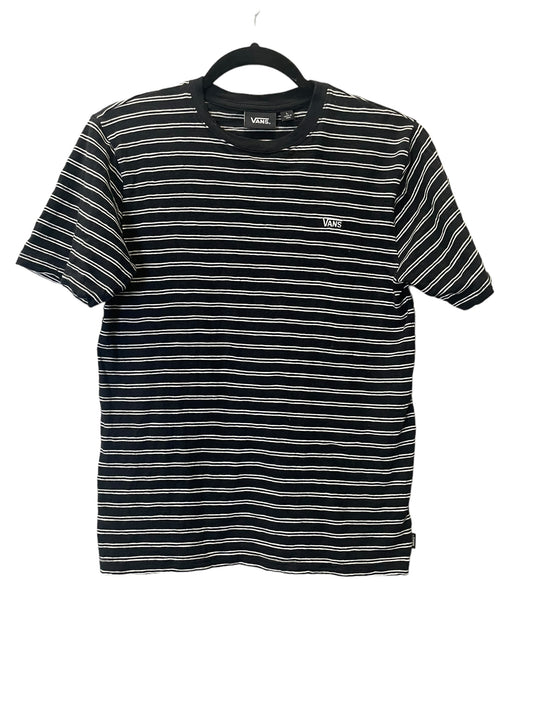 Top Short Sleeve By Vans In Striped Pattern, Size: L