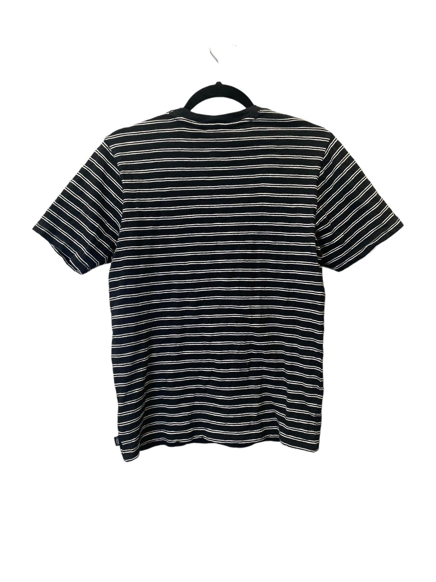 Top Short Sleeve By Vans In Striped Pattern, Size: L