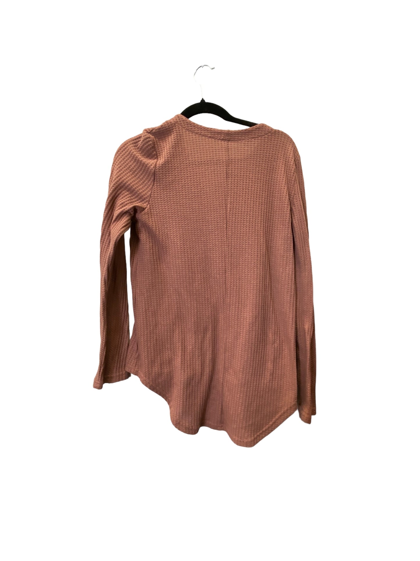 Top Long Sleeve By Cmc In Mauve, Size: M