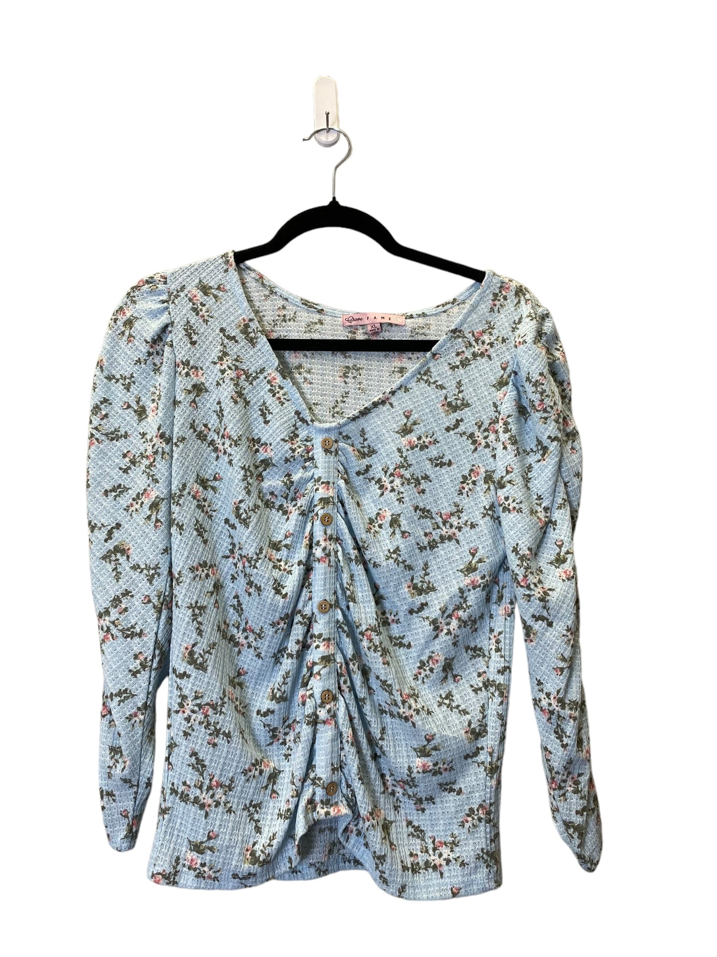 Top Long Sleeve By Cmc In Floral Print, Size: Xl