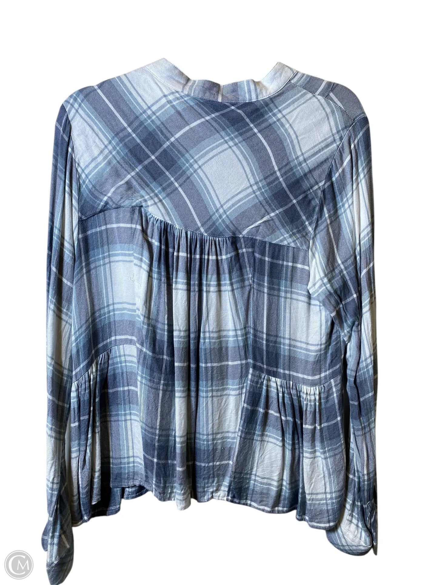 Top Long Sleeve By Altard State In Plaid Pattern, Size: M