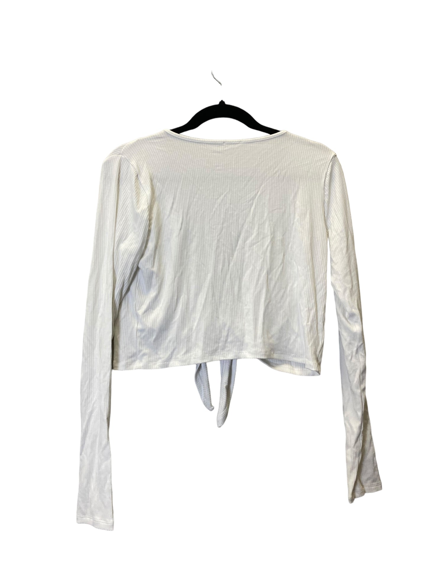 Top Long Sleeve By Garage In Beige, Size: L